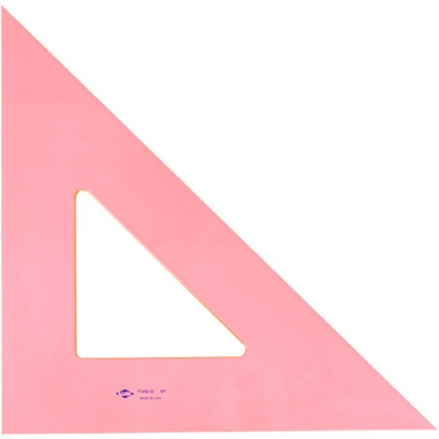 , Triangle Ruler with Fluorescent Edges, Drafting Tool Kits - 12-inches, 45/90 Angle
, Triangle Ruler with Fluorescent Edges, Drafting Tool Kits - 12-inches, 45/90 Angle