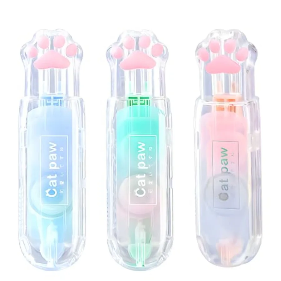 3Pcs Retractable White Correction Tape, Correction Tape Pens, Mini Aesthetic Pen Shaped White Applicator with Easy to Use Out T
3Pcs Retractable White Correction Tape, Correction Tape Pens, Mini Aesthetic Pen Shaped White Applicator with Easy to Use Out T