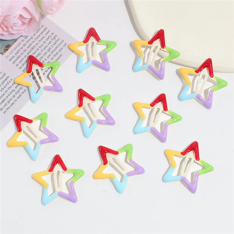 9Pcs/Lot Fashion Hair Accessories Cute Rainbow Color Star BB Clips Plum Flower Hairpin Alloy Metal Barrettes For Girls Daily Use
9Pcs/Lot Fashion Hair Accessories Cute Rainbow Color Star BB Clips Plum Flower Hairpin Alloy Metal Barrettes For Girls Daily Use