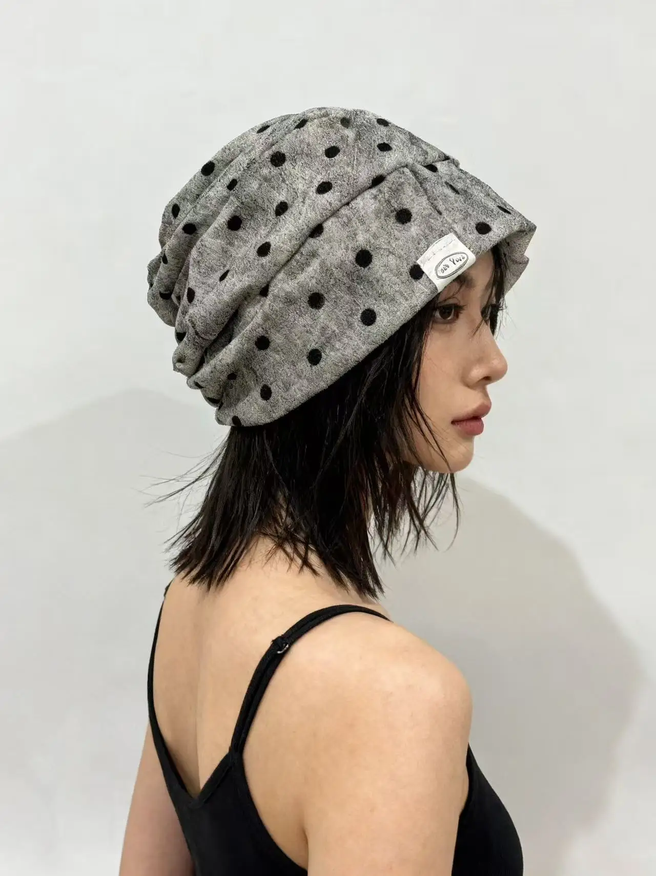 Retro Korean Polka Dot Summer Hat Women's Style New 2026 Thin Face Slimming Cold Cap Head Cover Hollow Breathable Polyester
Retro Korean Polka Dot Summer Hat Women's Style New 2026 Thin Face Slimming Cold Cap Head Cover Hollow Breathable Polyester