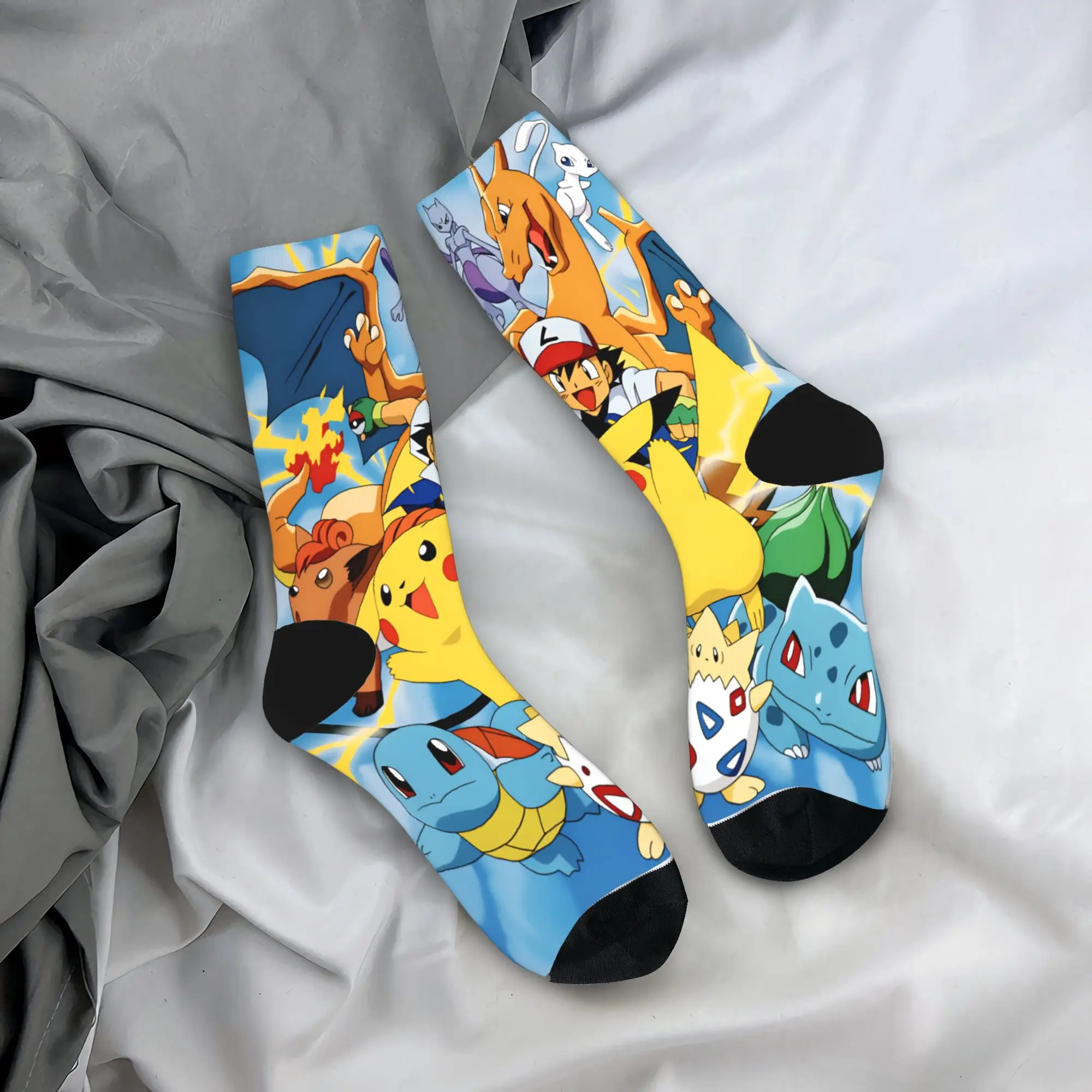 Носки с изображением покемонов, парные носки с Пикачу, мягкие повседневные носки, зимние носки для бега с противоскользящим рисунком, идея для подарка
Носки с изображением покемонов, парные носки с Пикачу, мягкие повседневные носки, зимние носки для бега с противоскользящим рисунком, идея для подарка