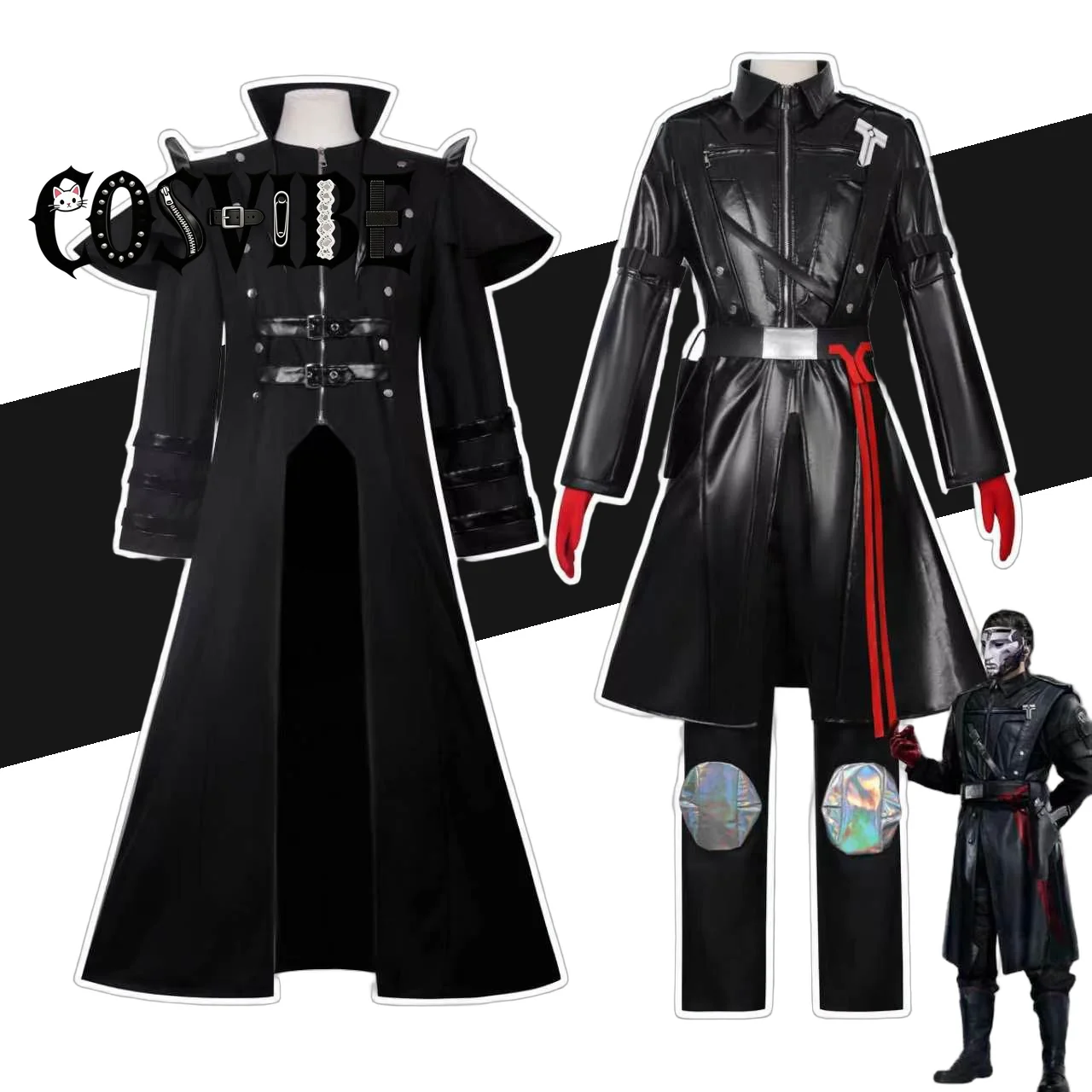 Delta Force Warden Cosplay Costume - Gothic Leather Coat Double Breasted Men's Dark Halloween Stage Outfit
Delta Force Warden Cosplay Costume - Gothic Leather Coat Double Breasted Men's Dark Halloween Stage Outfit