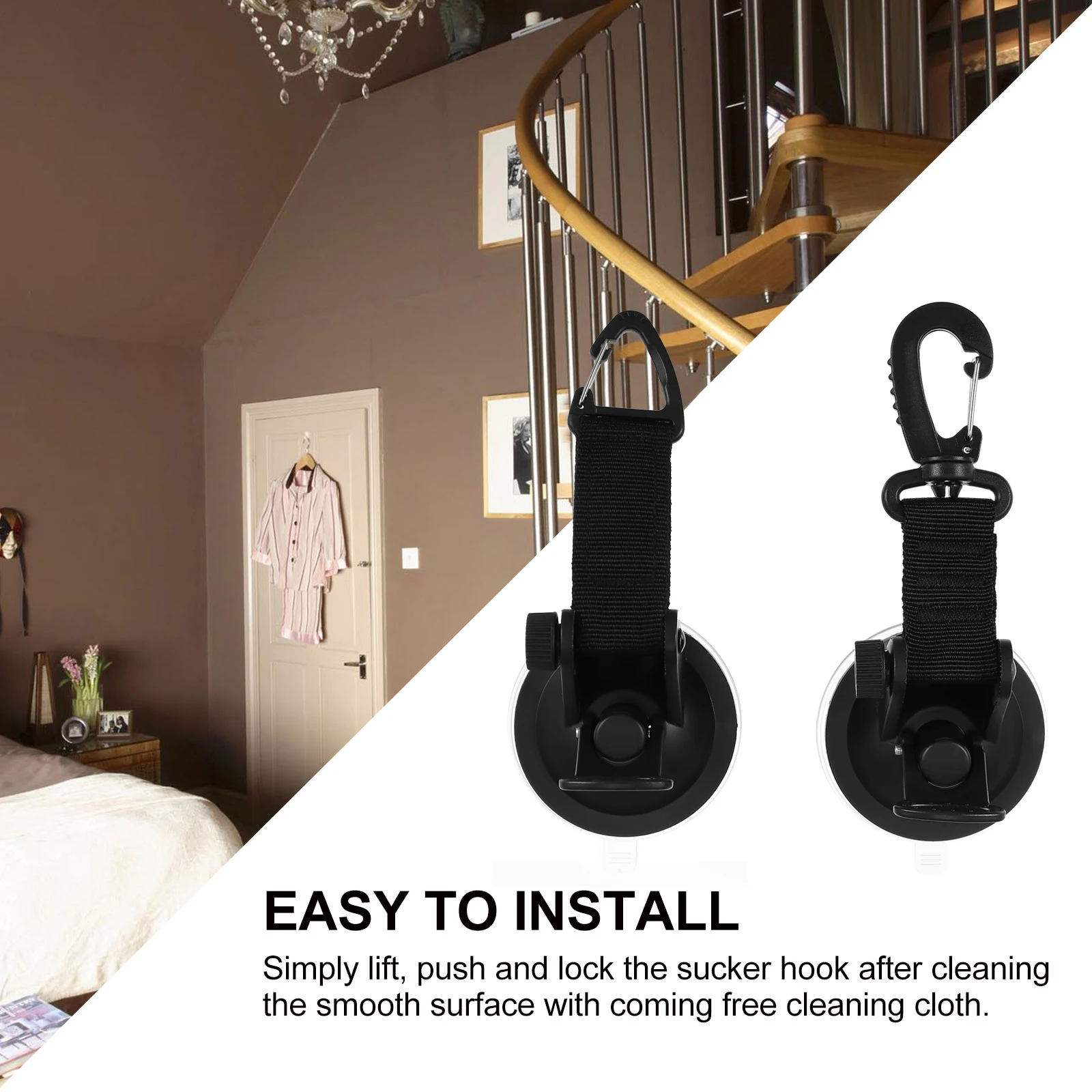 2pcs Suction Cup Hooks Heavy Duty Portable Nylon Tie Downs Black 360 Rotation Triangle Design for Car Tent Outdoor Travel
2pcs Suction Cup Hooks Heavy Duty Portable Nylon Tie Downs Black 360 Rotation Triangle Design for Car Tent Outdoor Travel