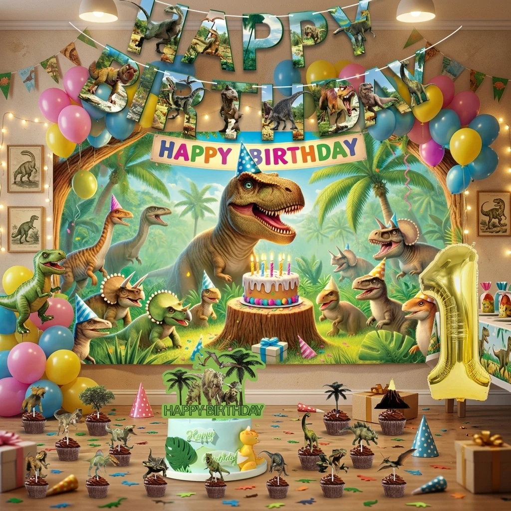 Dinosaur Theme Kids Birthday Decorations Digital Balloons Banner Backdrop Cake Topper Party Supplies Baby Shower Gifts
Dinosaur Theme Kids Birthday Decorations Digital Balloons Banner Backdrop Cake Topper Party Supplies Baby Shower Gifts