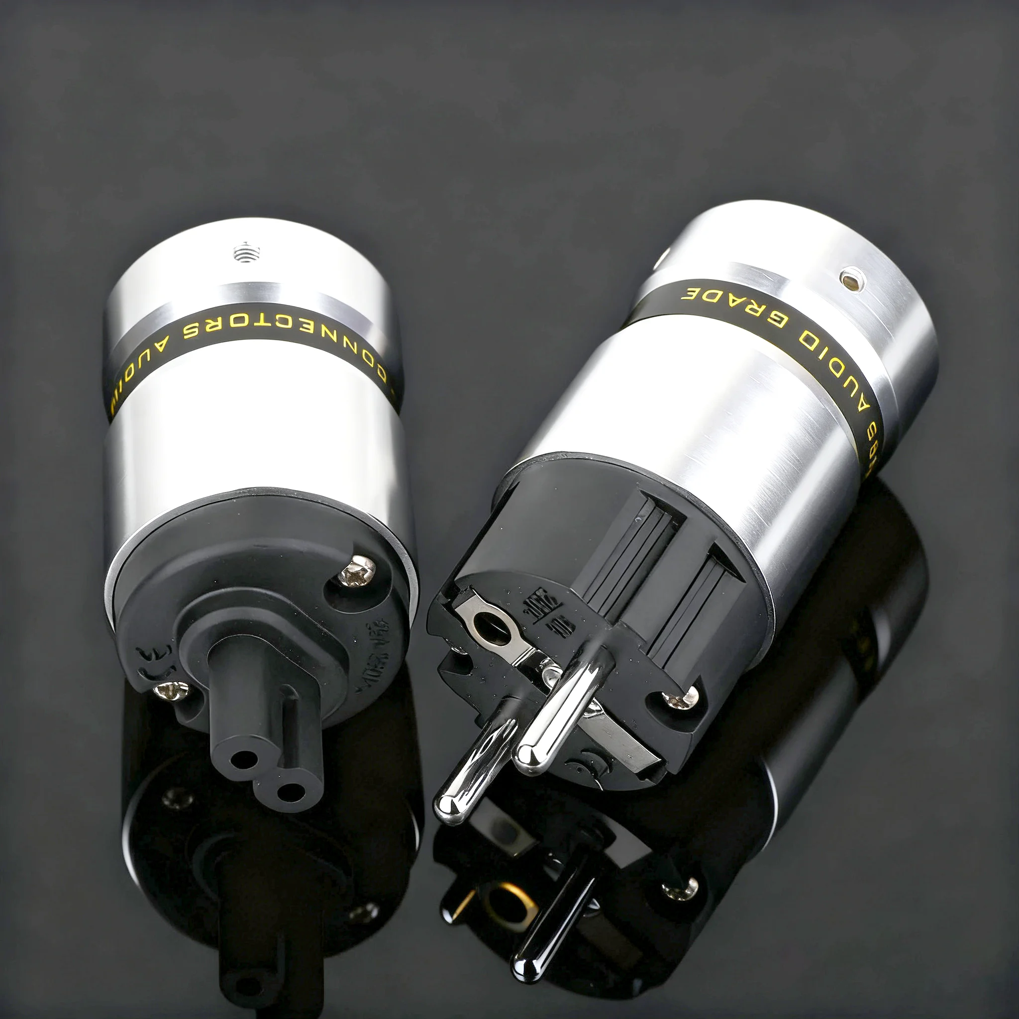 Hifi Aluminum Figure 8 IEC C7 Female Plug gold Plated Schuko EU Male Connector+C7 IEC Female Plug Socket DIY Power Cord Cable
Hifi Aluminum Figure 8 IEC C7 Female Plug gold Plated Schuko EU Male Connector+C7 IEC Female Plug Socket DIY Power Cord Cable