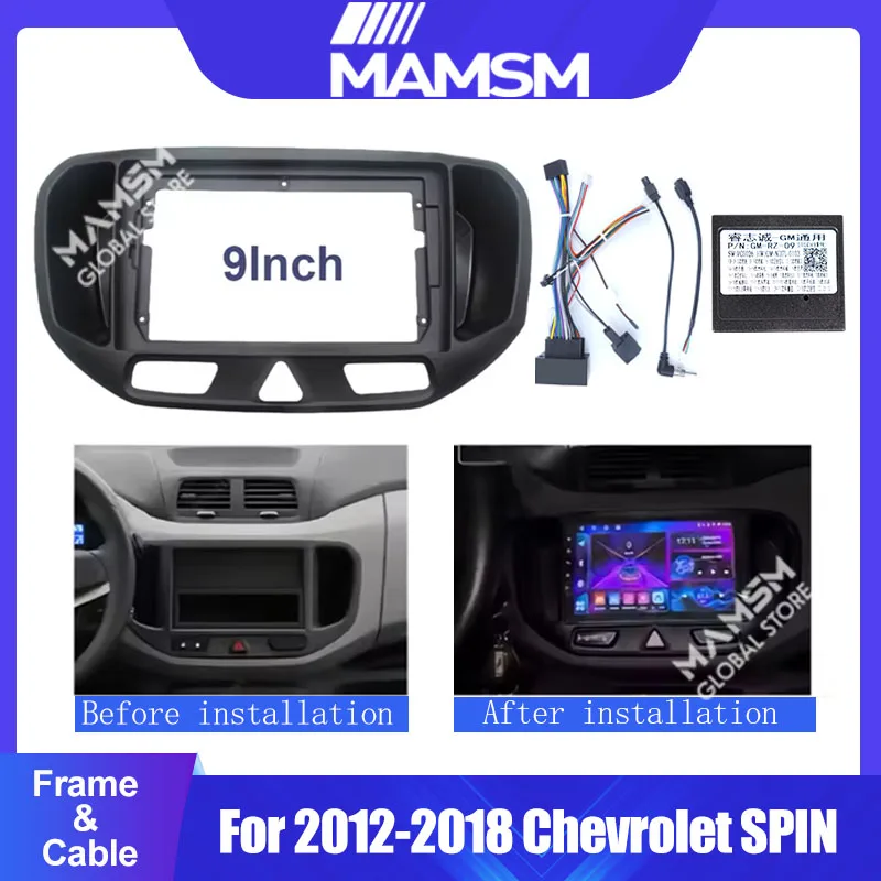 Frame For 2012-2018 Chevrolet SPIN 9INCH Car CD Android Multimedia Audio Trim Kits Stereo Panel Canbus Cables Accessory
Frame For 2012-2018 Chevrolet SPIN 9INCH Car CD Android Multimedia Audio Trim Kits Stereo Panel Canbus Cables Accessory