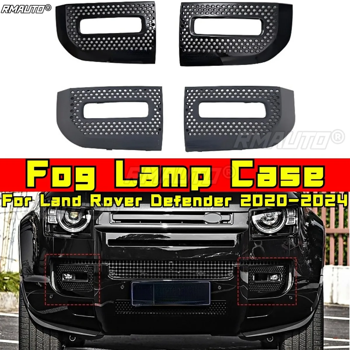For Land Rover Defender 2020-2024 Chin Body Kit Fog Lamp Case Foglight Frame Cover Fog Lamp Frame Cover Exterior Accessories
For Land Rover Defender 2020-2024 Chin Body Kit Fog Lamp Case Foglight Frame Cover Fog Lamp Frame Cover Exterior Accessories
