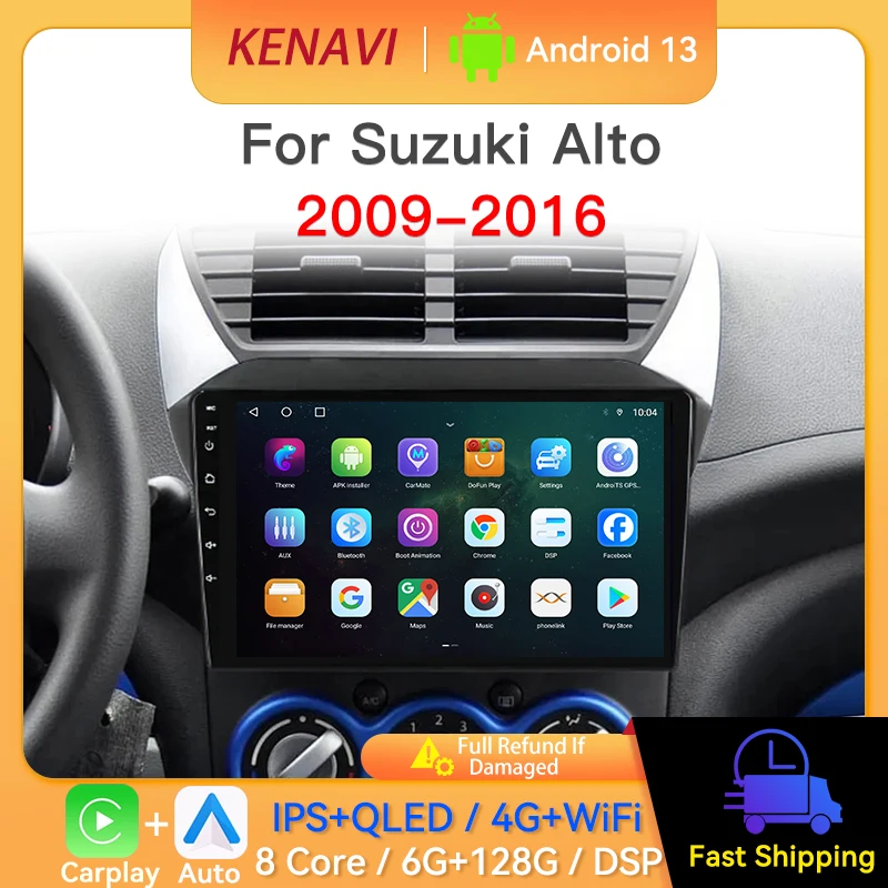 Android 13 Car Stereo Radio For Suzuki Alto 2009-2016 GPS Navigation Wireless Carplay Android Auto Multimedia Player Head Unit
Android 13 Car Stereo Radio For Suzuki Alto 2009-2016 GPS Navigation Wireless Carplay Android Auto Multimedia Player Head Unit