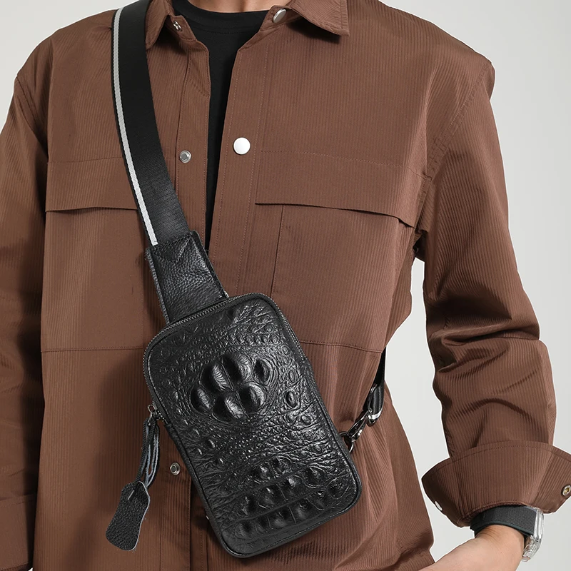 Men's new urban casual leather cowhide chest bag bolsos para hombre sling bag сумка через плечо sacoches hommes bag for man
Men's new urban casual leather cowhide chest bag bolsos para hombre sling bag сумка через плечо sacoches hommes bag for man