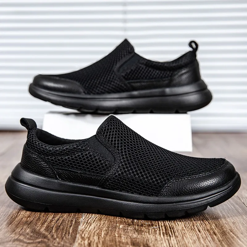 Men's Shoes 2025Summer Breathable Mesh Shoes New Comfort Walking Flats Men Casual Sneakers Classic Slip on Loafers Driving Shoes
Men's Shoes 2025Summer Breathable Mesh Shoes New Comfort Walking Flats Men Casual Sneakers Classic Slip on Loafers Driving Shoes