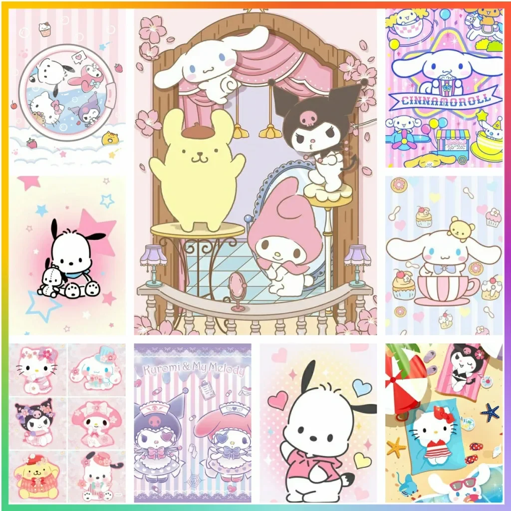 Melody Kawaii Cinnamoroll алмазная живопись полная мозаика вышивка узор холст ручная работа подарок вышивка крестиком Декор дома 5D DIY 
Melody Kawaii Cinnamoroll алмазная живопись полная мозаика вышивка узор холст ручная работа подарок вышивка крестиком Декор дома 5D DIY