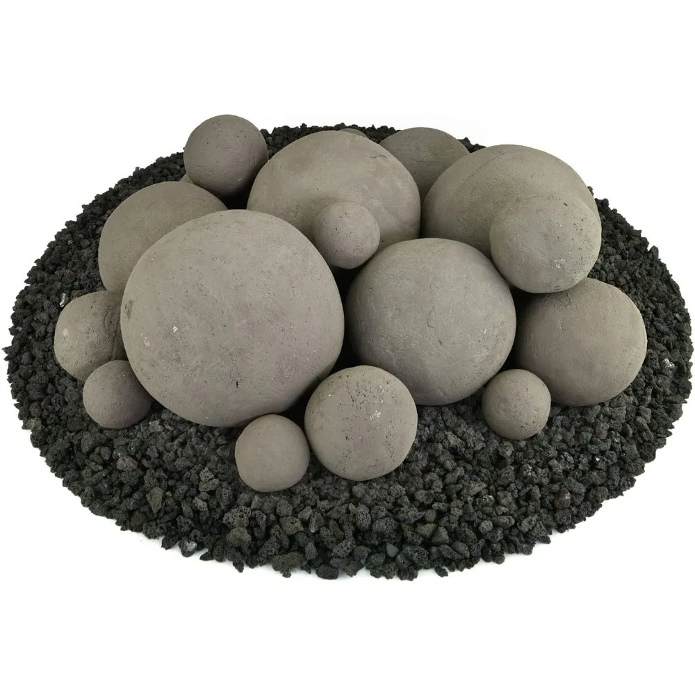 Ceramic Fire Balls | Mixed Set of 18 | Modern Accessory for Indoor and Outdoor Fire Pits or Fireplaces – Brushed Concrete Look |
Ceramic Fire Balls | Mixed Set of 18 | Modern Accessory for Indoor and Outdoor Fire Pits or Fireplaces – Brushed Concrete Look |