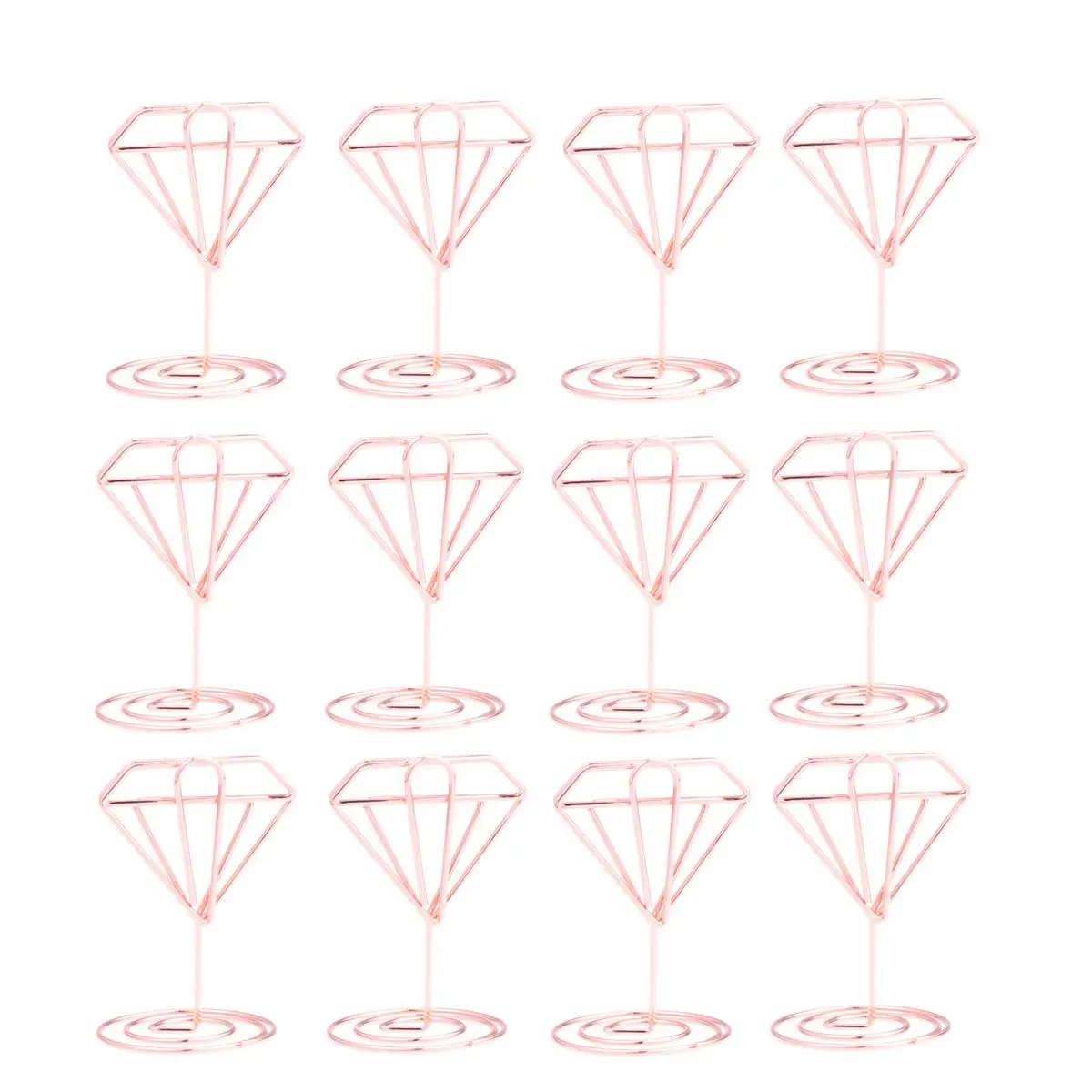 12 Pcs Stand Photo Wedding Clip Wedding Diamond Shape Memo Stand Table Memo Clip Decor Desk Organizer
12 Pcs Stand Photo Wedding Clip Wedding Diamond Shape Memo Stand Table Memo Clip Decor Desk Organizer