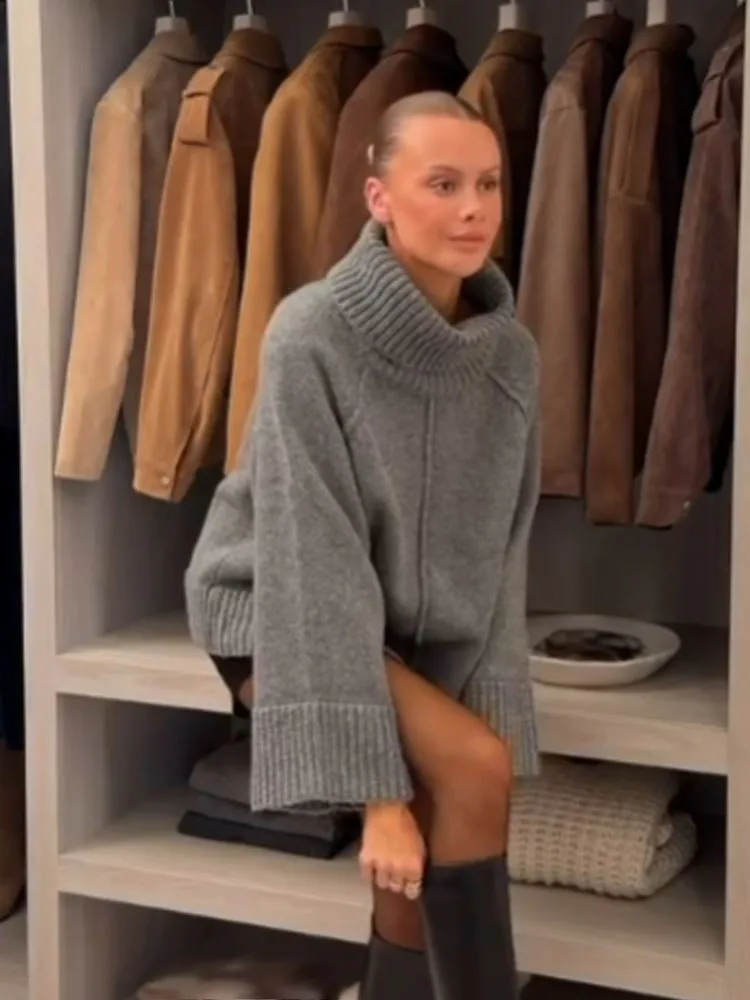 HH женский модный однотонный пуловер с длинными рукавами и воротником-стойкой, вязаный свитер, женский свободный удобный зимний топ в уличном стиле
HH женский модный однотонный пуловер с длинными рукавами и воротником-стойкой, вязаный свитер, женский свободный удобный зимний топ в уличном стиле