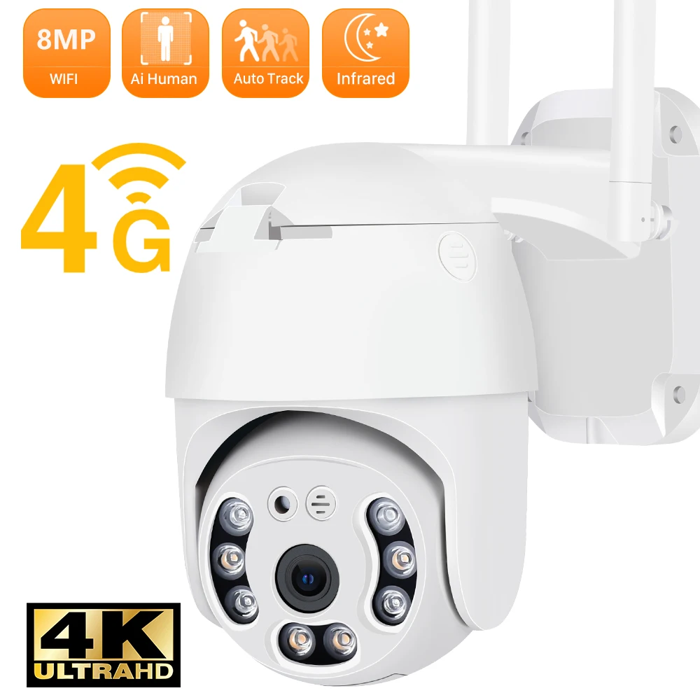 4G SIM Card Camera Smart Home Outdoor Wireless WIFI Camera 4x Digital Zoom GSM CCTV Security Camera Video Surveillance ICSEE
4G SIM Card Camera Smart Home Outdoor Wireless WIFI Camera 4x Digital Zoom GSM CCTV Security Camera Video Surveillance ICSEE