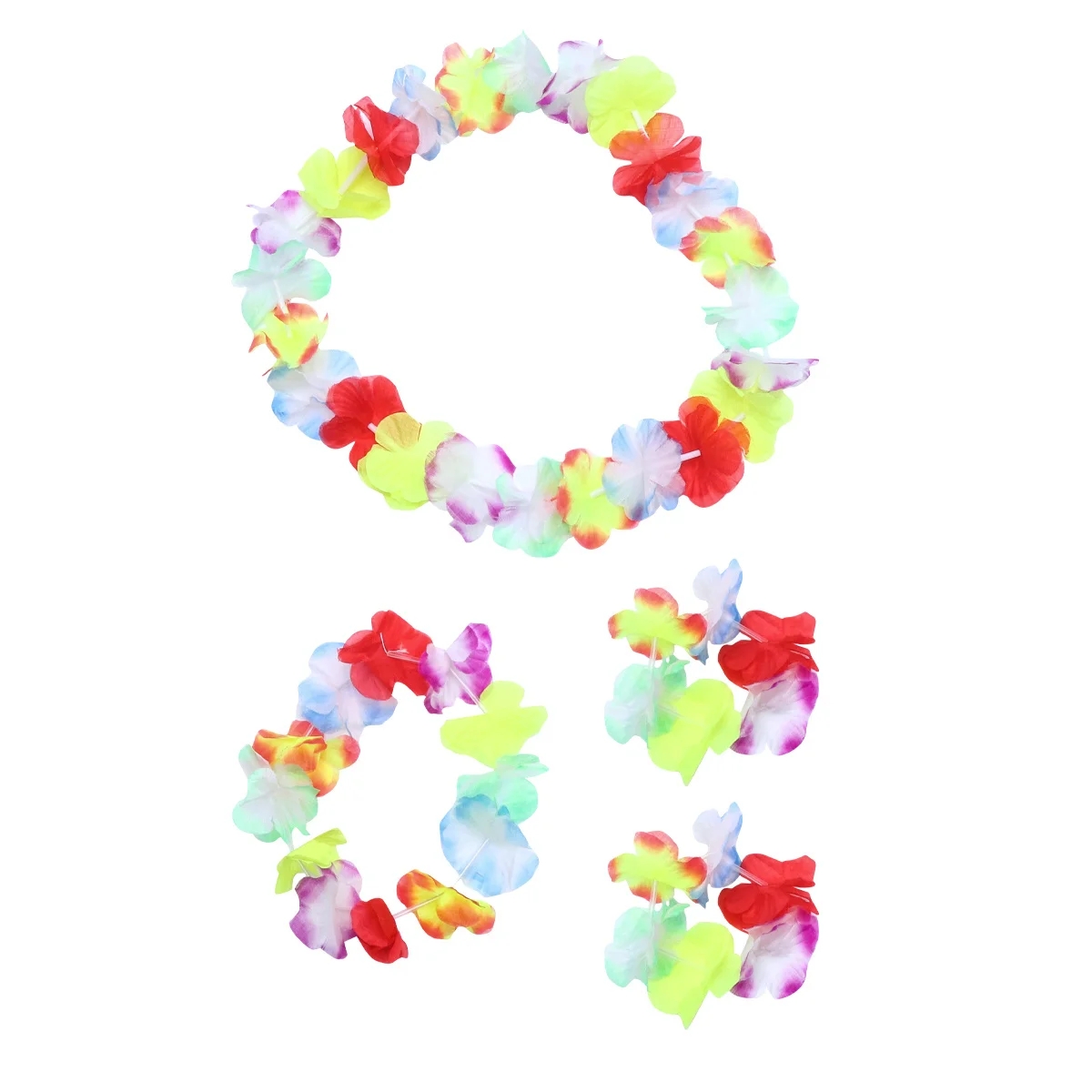 4pcs Hawaiian Skirt Set Blue Hula Leaf Costume Head Hoop Bracelets Neck Garland Tropical Party Outfit For Luau Beach Theme
4pcs Hawaiian Skirt Set Blue Hula Leaf Costume Head Hoop Bracelets Neck Garland Tropical Party Outfit For Luau Beach Theme