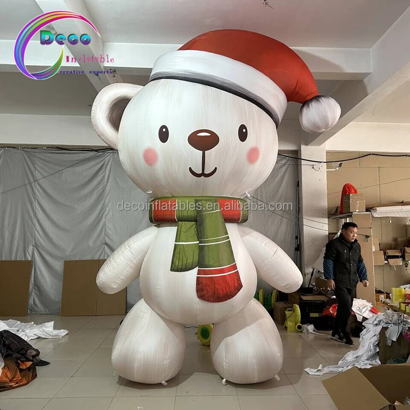 New 4-meter-high Inflatable Christmas Teddy Bear Christmas Outdoor Shopping Mall Decoration Props
New 4-meter-high Inflatable Christmas Teddy Bear Christmas Outdoor Shopping Mall Decoration Props