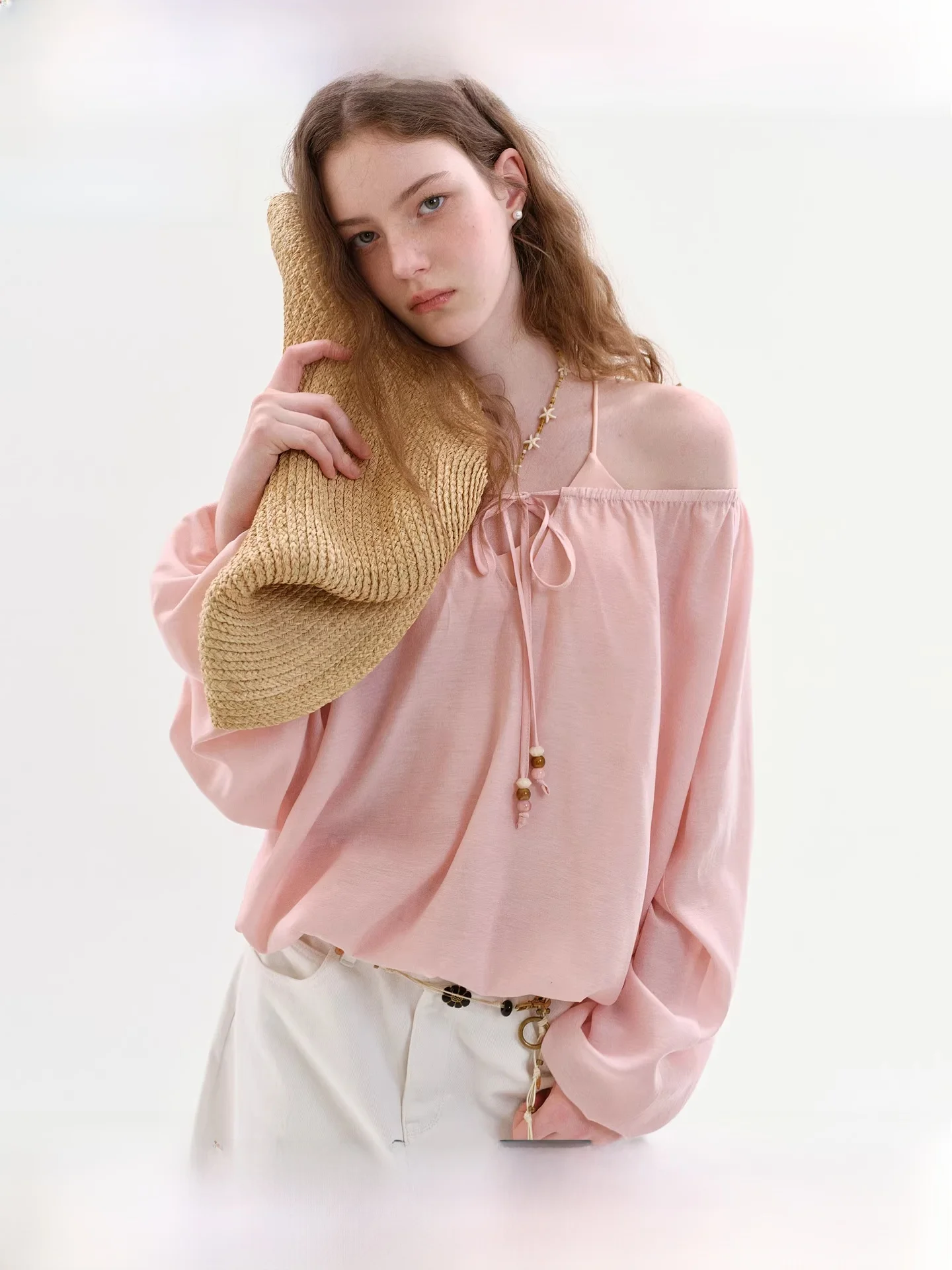 Fano Spring 2026 Lazy Girl Style One-Shoulder Cover up Women's Loose Sun Protection Top Drawstring Breathable Polyester Fiber
Fano Spring 2026 Lazy Girl Style One-Shoulder Cover up Women's Loose Sun Protection Top Drawstring Breathable Polyester Fiber