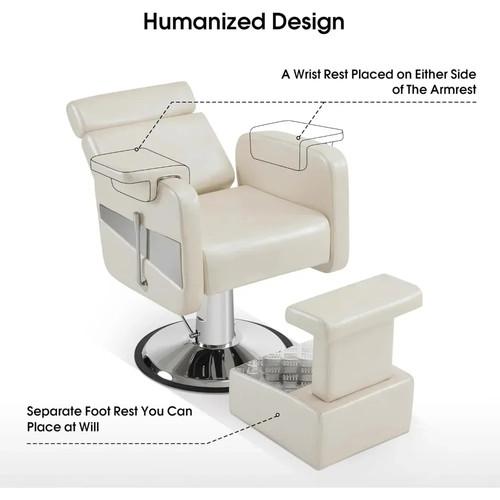 A Pedicure Chair.All Purpose Barber Chair With Removable Footrest, Reclining Adjustable Swivel Hair Styling Chair For Ha
A Pedicure Chair.All Purpose Barber Chair With Removable Footrest, Reclining Adjustable Swivel Hair Styling Chair For Ha