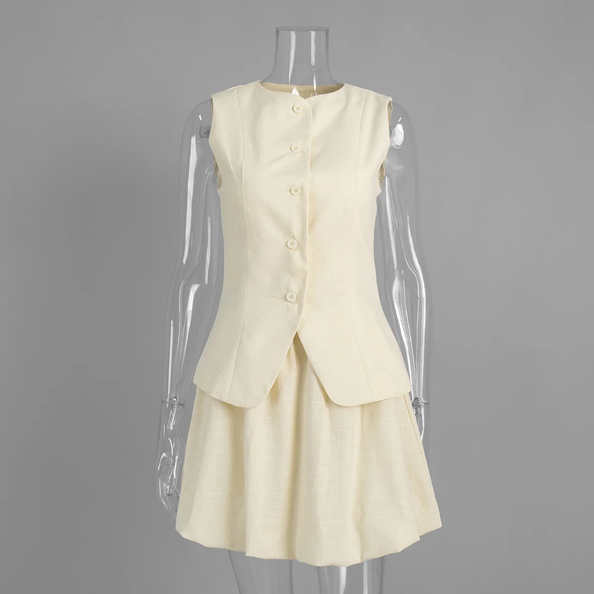 Shpmishal 2026 Summer Women Sleeveless Vest Top & Peplum Skirt Set Elegant Casual Two Piece Outfit Cute Sweet Going Out Set
Shpmishal 2026 Summer Women Sleeveless Vest Top & Peplum Skirt Set Elegant Casual Two Piece Outfit Cute Sweet Going Out Set