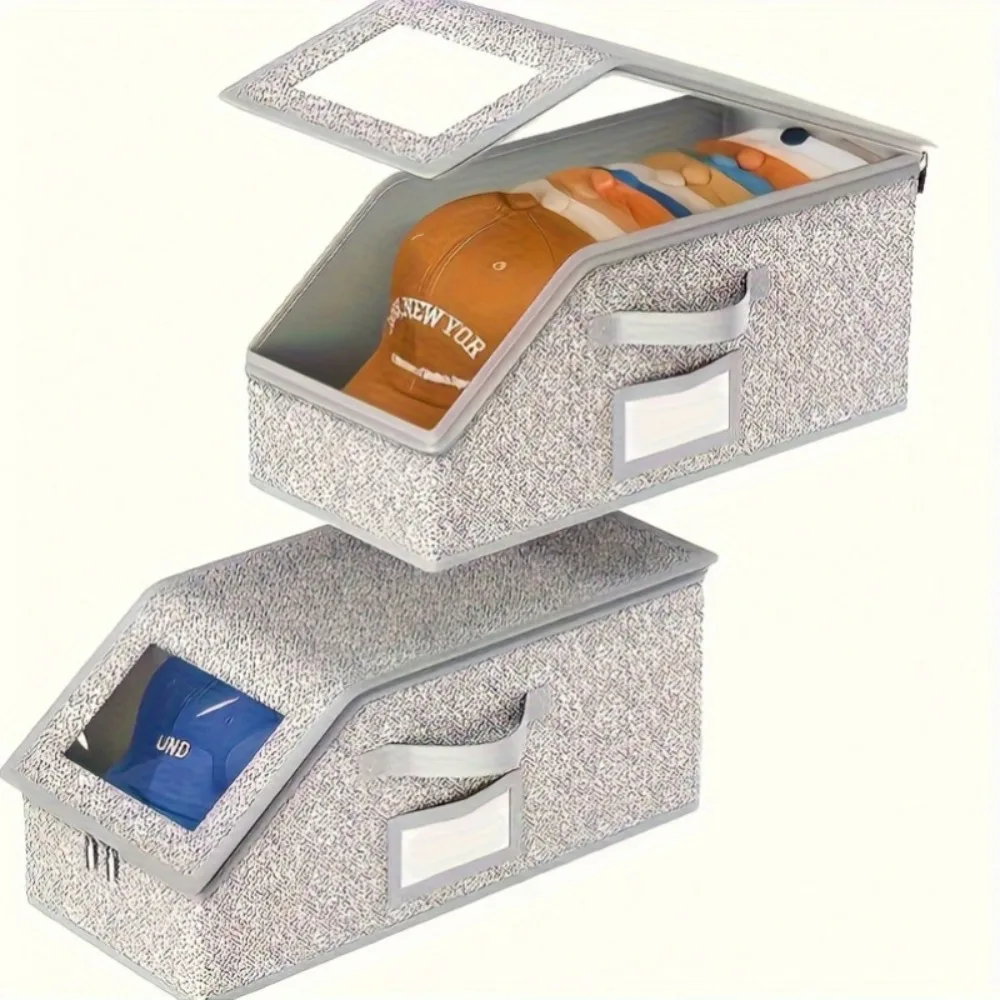 2pcs Multifunctional dust-proof zippered fabric storage box, ideal for organizing and storing items in your closet
2pcs Multifunctional dust-proof zippered fabric storage box, ideal for organizing and storing items in your closet