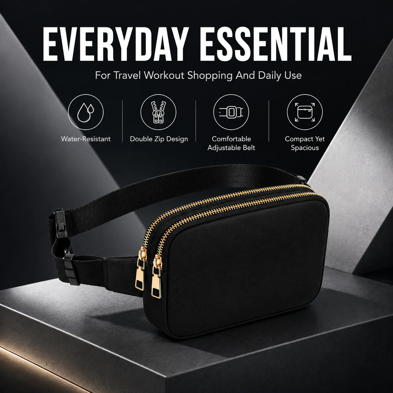 Geestock Fashion Small Women Waist Fanny Pack Adjustable Belt CrossbodyBag For Travel Shopping Sports Daily Outdoor Use
Geestock Fashion Small Women Waist Fanny Pack Adjustable Belt CrossbodyBag For Travel Shopping Sports Daily Outdoor Use