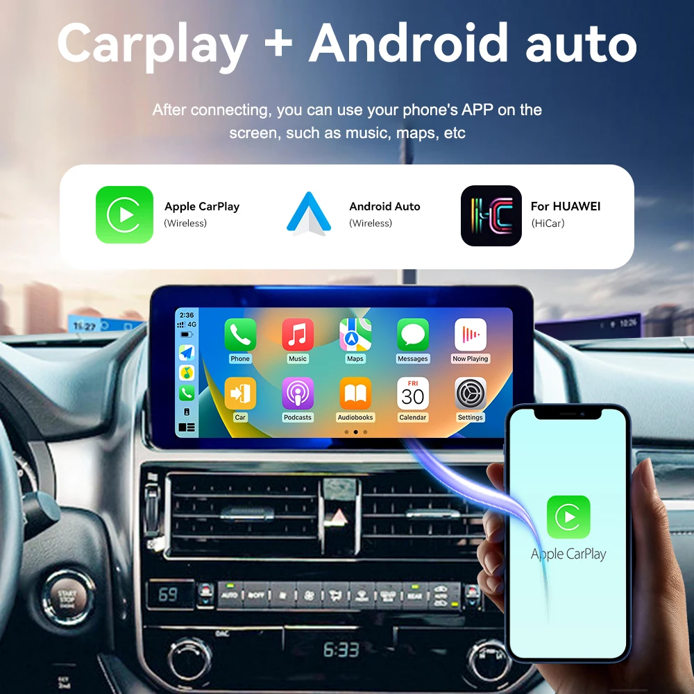 Android 13.0 GPS Navi Carplay For Lexus GX400 GX460 2010-2019 Car Radio Multimedia Player Recorder Head Unit DSP 10.25" Screen
Android 13.0 GPS Navi Carplay For Lexus GX400 GX460 2010-2019 Car Radio Multimedia Player Recorder Head Unit DSP 10.25" Screen
