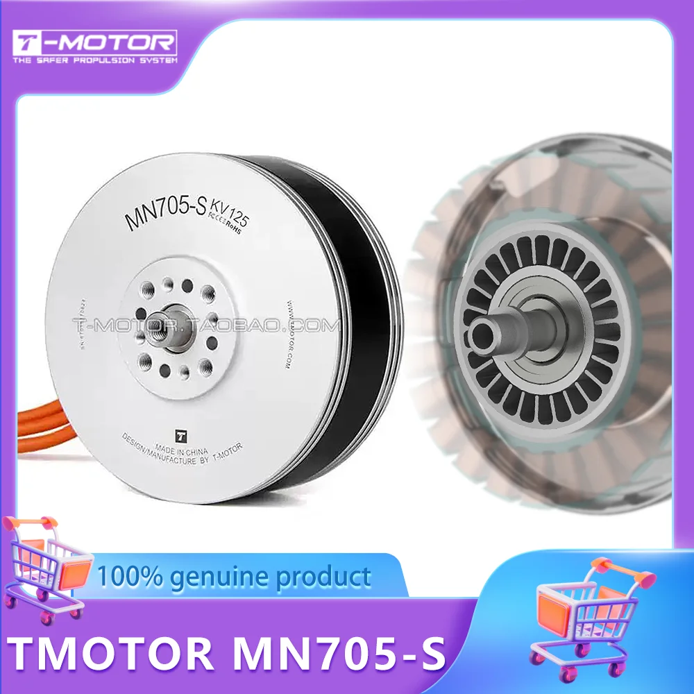 T-MOTOR MN705-S KV140 (12S) Brushless Motor For UAV RC Drones multirotor VTOL Fixed Wings
T-MOTOR MN705-S KV140 (12S) Brushless Motor For UAV RC Drones multirotor VTOL Fixed Wings
