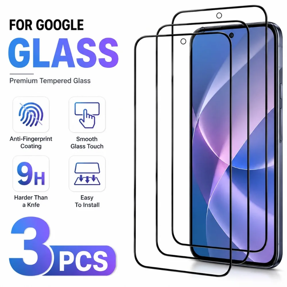 3Pcs Ultra HD Full Screen Protector for Google Pixel 10/9/Pro XL/10/9/8/Pro/10/10a/9/9a/8/8a/7/7a/6/Anti-Scratch Tempered Glass
3Pcs Ultra HD Full Screen Protector for Google Pixel 10/9/Pro XL/10/9/8/Pro/10/10a/9/9a/8/8a/7/7a/6/Anti-Scratch Tempered Glass