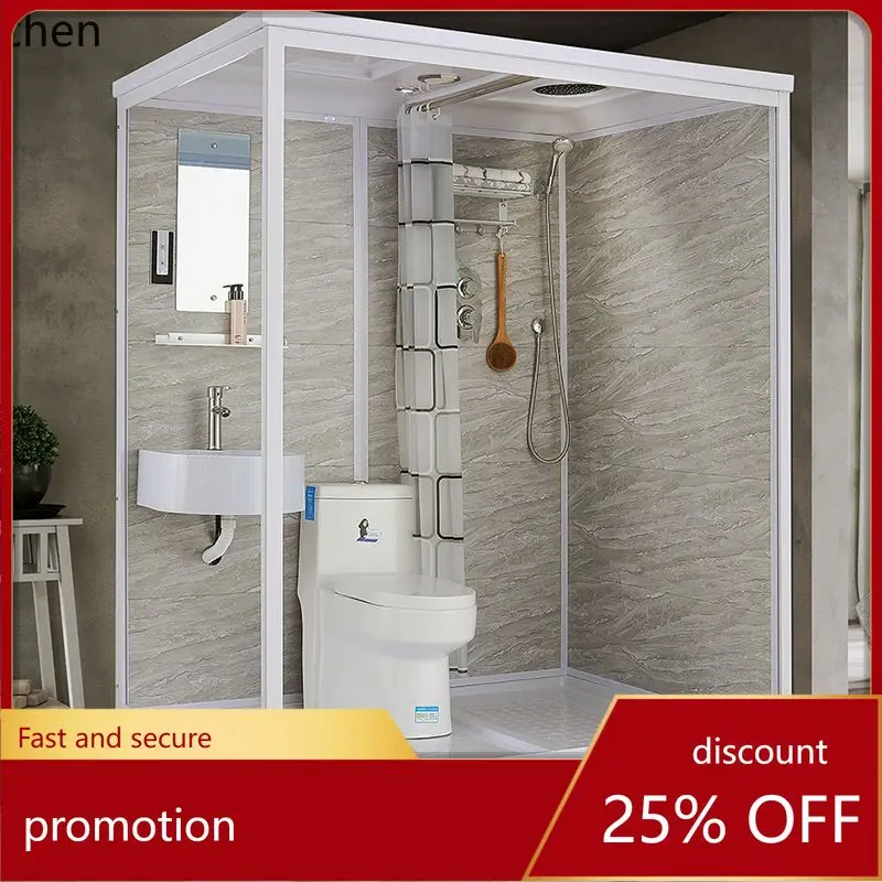 Интегрированная душевая кабина CZ для дома, простая душевая комната, интегрированная ванная комната
Интегрированная душевая кабина CZ для дома, простая душевая комната, интегрированная ванная комната