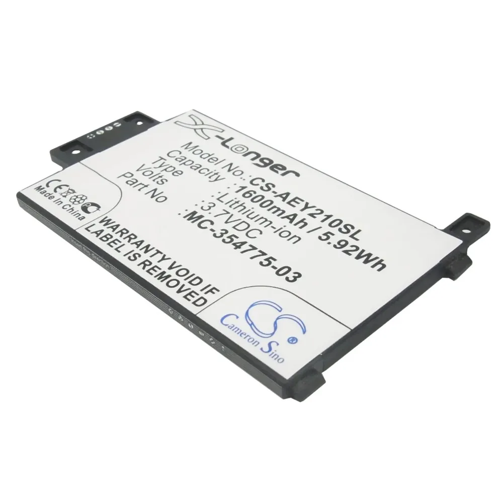 Replacement Battery for Amazon EY21, Kindle Paperwhite 2014 Version, Kindle Touch 3G 6" 2014 Versio
Replacement Battery for Amazon EY21, Kindle Paperwhite 2014 Version, Kindle Touch 3G 6" 2014 Versio