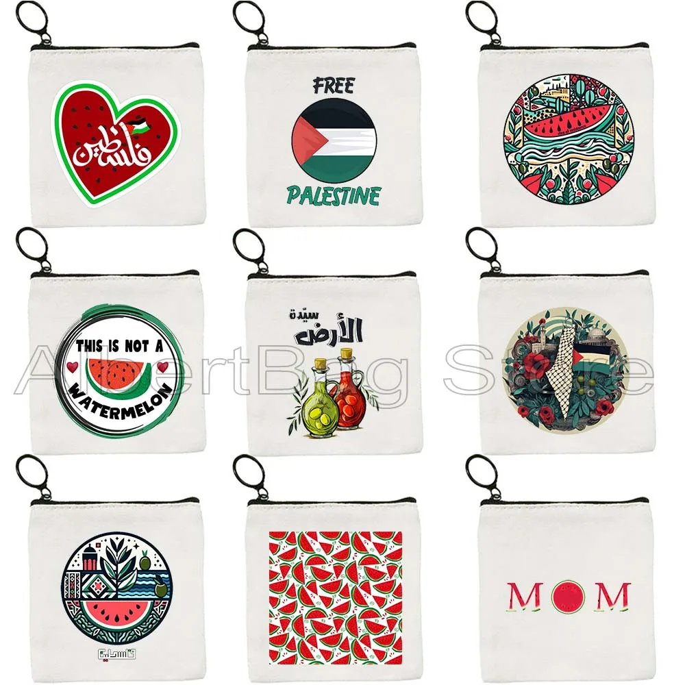 Cute Peace Gifts Al Aqsa Keffiyeh Canvas Coin Purse Olive Tree Jerusalem Dome of The Rock Key Case Small Bag Wallet Zipper Pouch
Cute Peace Gifts Al Aqsa Keffiyeh Canvas Coin Purse Olive Tree Jerusalem Dome of The Rock Key Case Small Bag Wallet Zipper Pouch