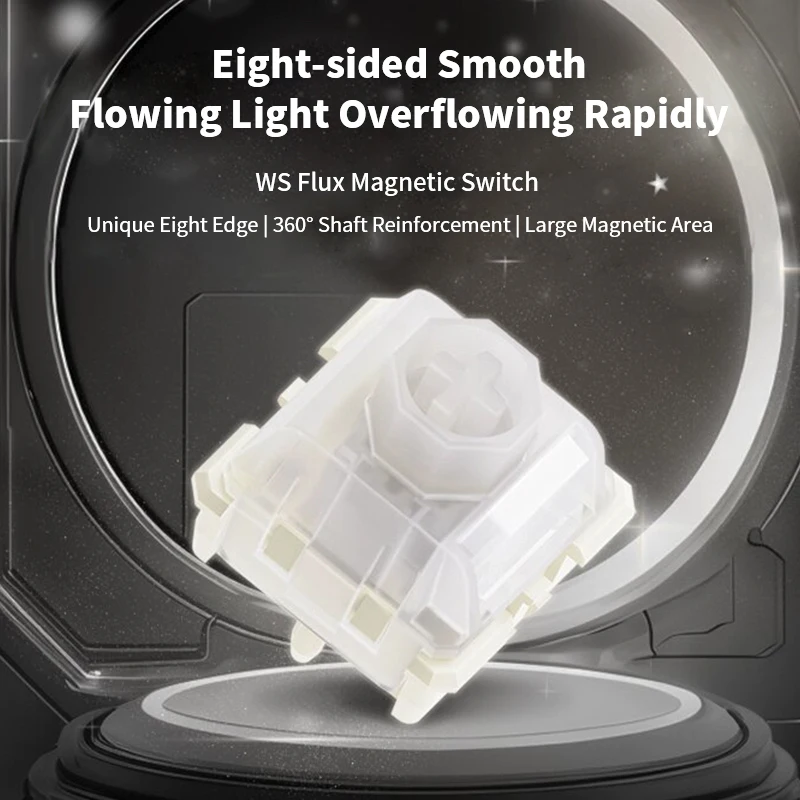 WuqueStudio WS Flux Magnetic Switch 35gf Factory lubrd Magnetic Linear Switch HE Magnetic Keyboard Custom Hot Swap Switch RGB
WuqueStudio WS Flux Magnetic Switch 35gf Factory lubrd Magnetic Linear Switch HE Magnetic Keyboard Custom Hot Swap Switch RGB