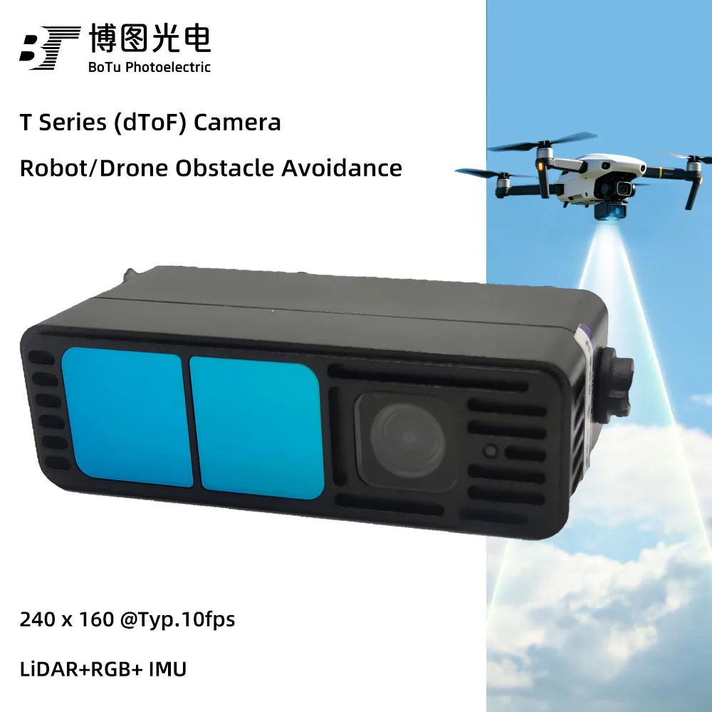 BT 45m Multiple Application Industrial-Grade RGB-D Depth Camera T Series 140°X 56° FOV for Autonomous Driving Spatial Protection
BT 45m Multiple Application Industrial-Grade RGB-D Depth Camera T Series 140°X 56° FOV for Autonomous Driving Spatial Protection