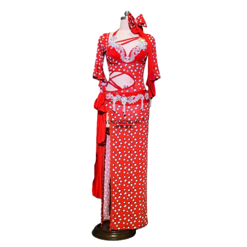 Настраиваемый костюм для танца живота для взрослых и детей, платье Baladi Shaabi, наряд для соревнований с бюстгальтером, халат, женские танцоры
Настраиваемый костюм для танца живота для взрослых и детей, платье Baladi Shaabi, наряд для соревнований с бюстгальтером, халат, женские танцоры