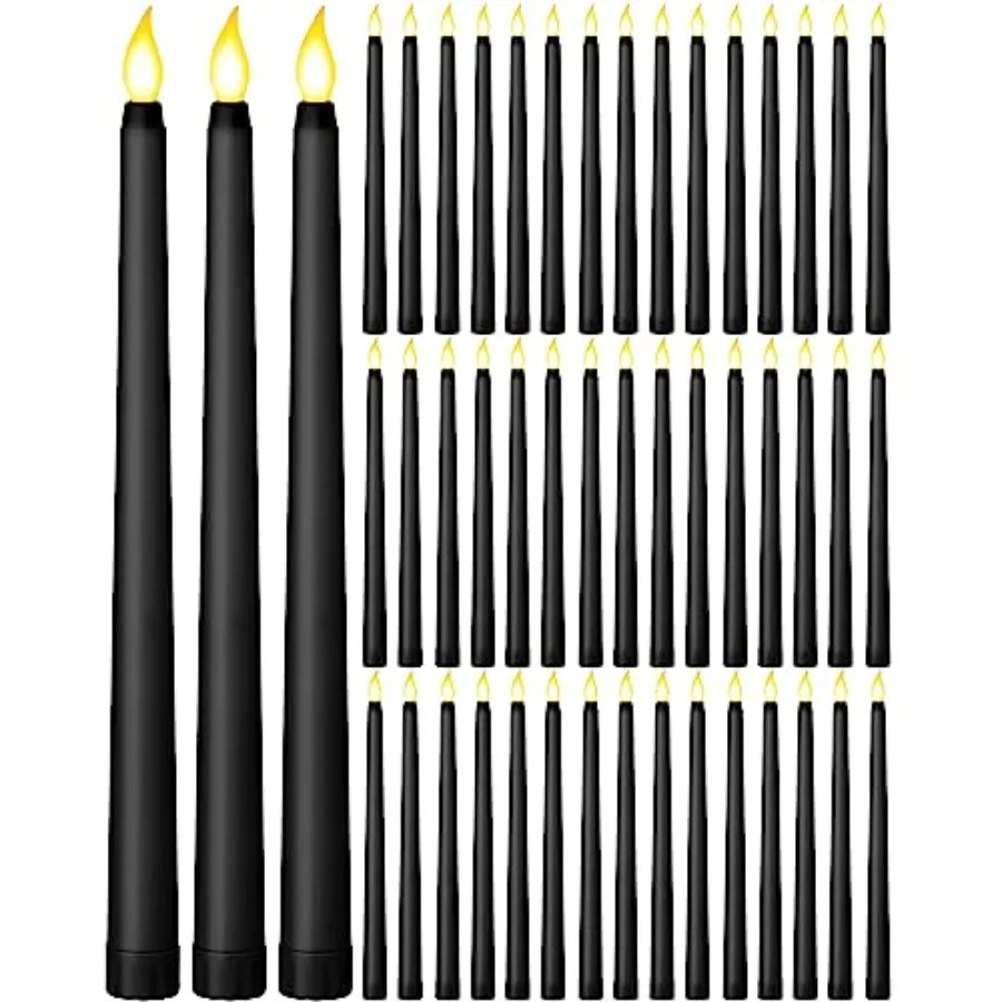 48 Pcs Flameless LED Taper Candles Battery Operated Candles Bulk LED Candlesticks Flickering for Church Wedding Easter Graduati
48 Pcs Flameless LED Taper Candles Battery Operated Candles Bulk LED Candlesticks Flickering for Church Wedding Easter Graduati