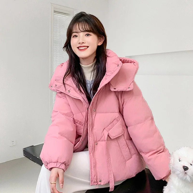 Women's down Jaet Padded Coat Du down Filling Warm Thiened Winter Outerwear Sli Commute Sle Knitted Fabric
Women's down Jaet Padded Coat Du down Filling Warm Thiened Winter Outerwear Sli Commute Sle Knitted Fabric