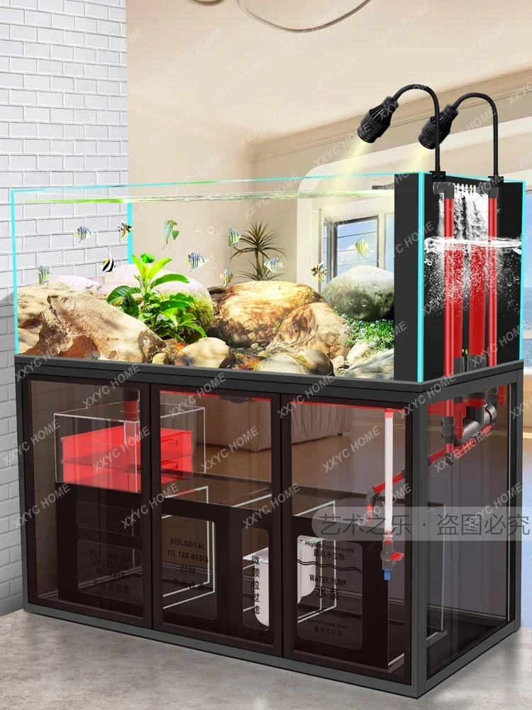 Living Room Small Ecological Change Water Bottom Filter Light Luxury South American Lamp Aquarium Glass Stream Cylinder
Living Room Small Ecological Change Water Bottom Filter Light Luxury South American Lamp Aquarium Glass Stream Cylinder