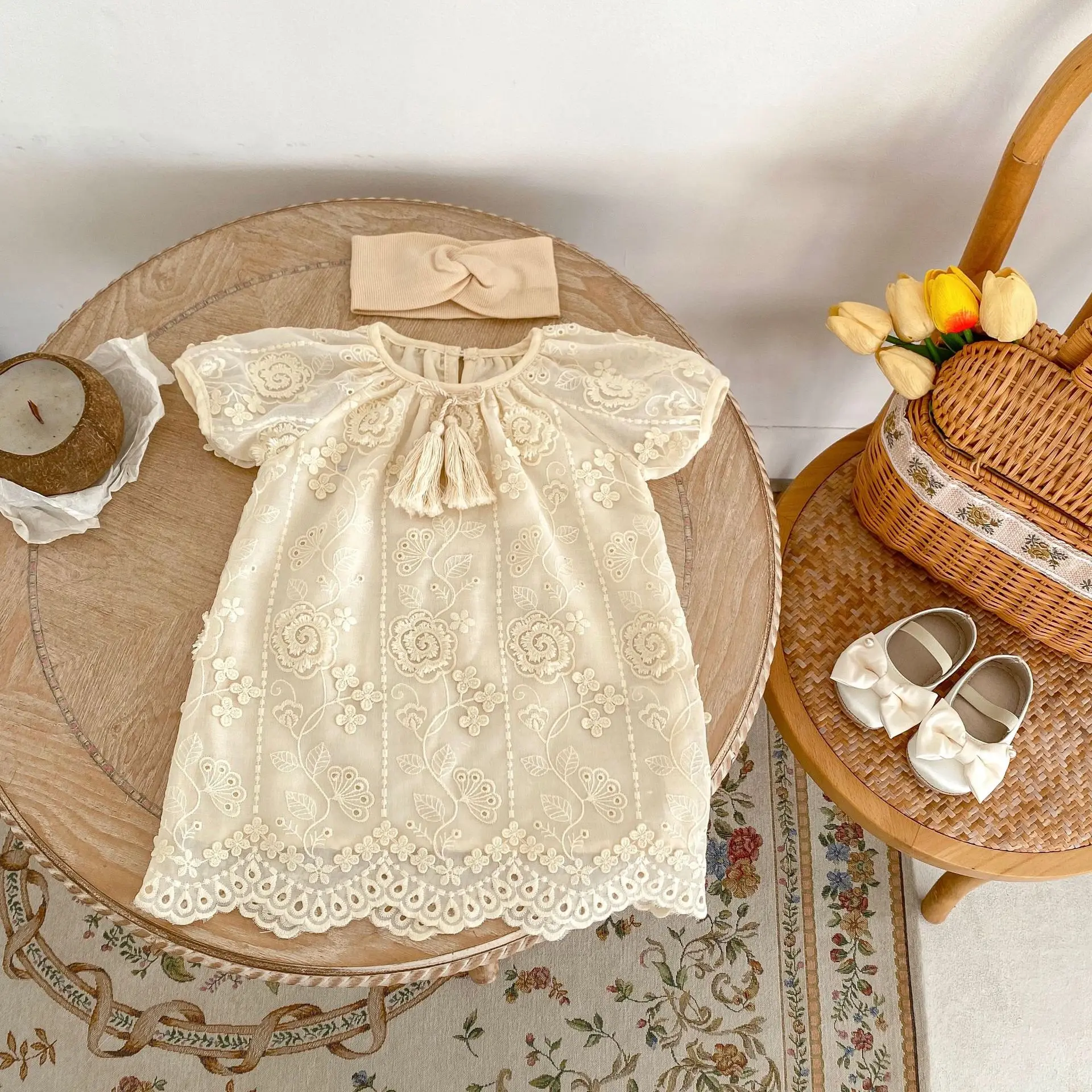Summer new 0-3 year old baby clothing, baby girl dresses, three-dimensional flower embroidered short sleeved dresses
Summer new 0-3 year old baby clothing, baby girl dresses, three-dimensional flower embroidered short sleeved dresses
