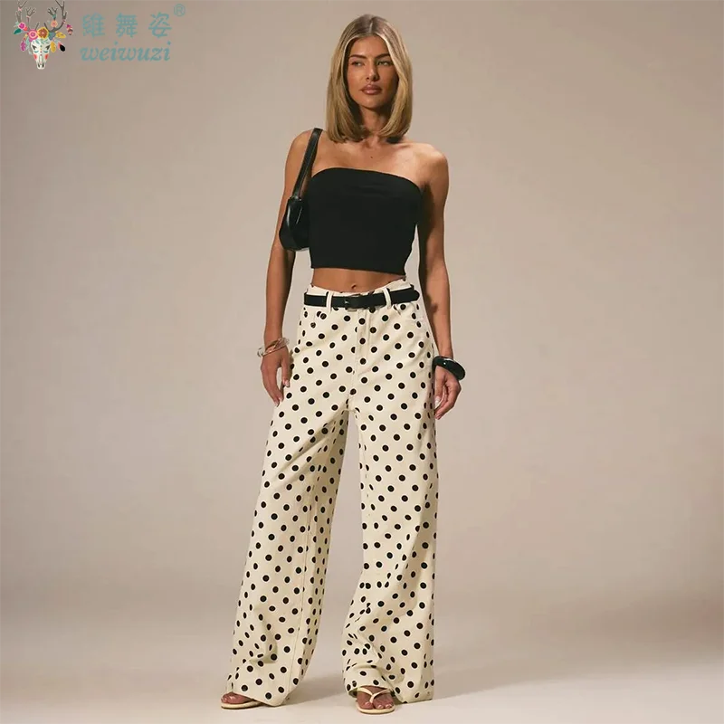 New Women Fashion Polka Dot Jeans Button High Rise Cute Y2k Baggy Straight Wide Leg Boyfriend Denim Long Pants Causal Streetwear
New Women Fashion Polka Dot Jeans Button High Rise Cute Y2k Baggy Straight Wide Leg Boyfriend Denim Long Pants Causal Streetwear