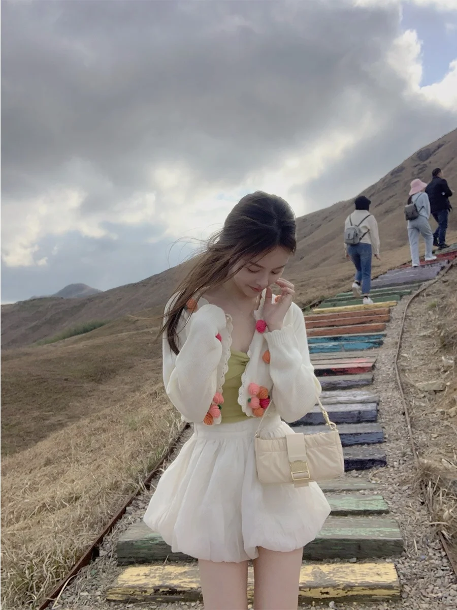 Handmade Floral Sweater irley Temple Girl's Thoughts Faionable Set Student orm Work Outfit Spring Ladies Premium
Handmade Floral Sweater irley Temple Girl's Thoughts Faionable Set Student orm Work Outfit Spring Ladies Premium