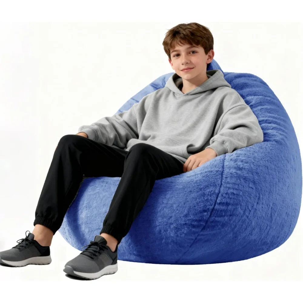 ENBAOHUI 3FT Faux Fur Comfy Memory Foam Bean Bag Chairs for Kids or Babies with Filling Bean Bag Sofa with Handle Super Soft Was
ENBAOHUI 3FT Faux Fur Comfy Memory Foam Bean Bag Chairs for Kids or Babies with Filling Bean Bag Sofa with Handle Super Soft Was