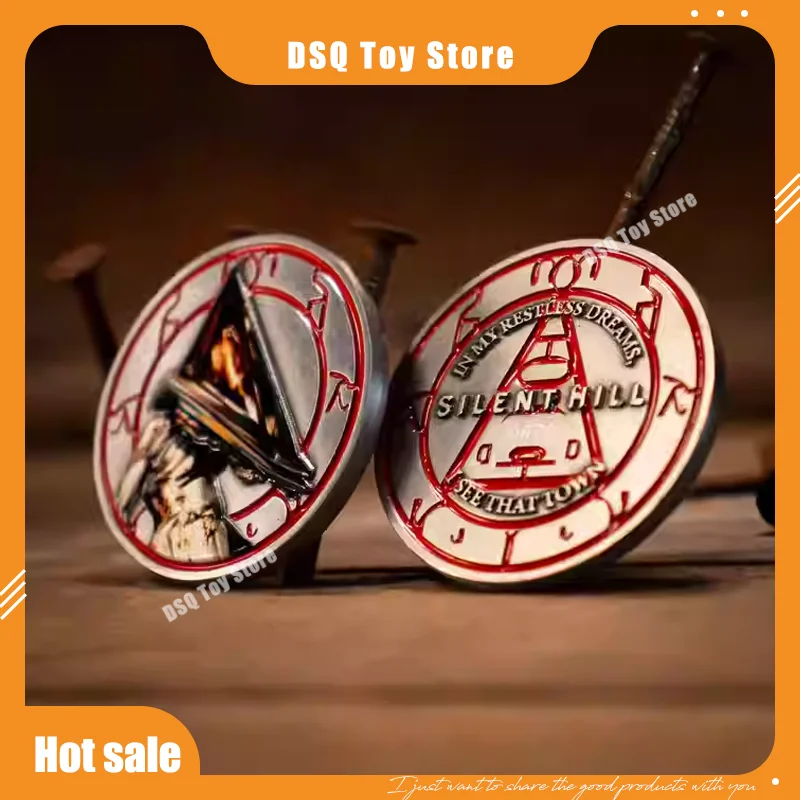 Ограниченное количество 5000 штук, оригинальная периферия Fanattik Silent Hill 2, 3、3 треугольная голова, памятная монета третьего брата, значок в подарок
Ограниченное количество 5000 штук, оригинальная периферия Fanattik Silent Hill 2, 3、3 треугольная голова, памятная монета третьего брата, значок в подарок