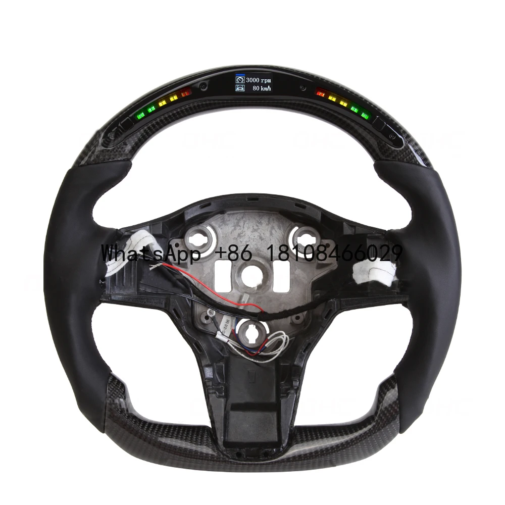 LED Smart Carbon Fiber Steering Wheel Compatible With Tesla Model 3 Tesla Model Y Custom Car Steering Wheel
LED Smart Carbon Fiber Steering Wheel Compatible With Tesla Model 3 Tesla Model Y Custom Car Steering Wheel