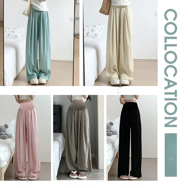 Japanese Style Pregnant Women Trousers for Summer High Waist Floor-length Maternity Cotton Linen Pants Long Loose Pleated Pants
Japanese Style Pregnant Women Trousers for Summer High Waist Floor-length Maternity Cotton Linen Pants Long Loose Pleated Pants