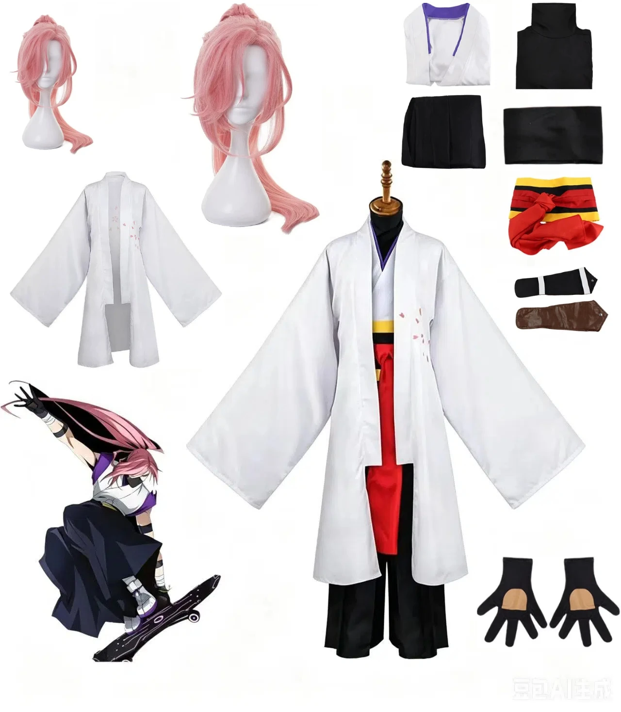Anime SK8 The Infinity Sakurayashiki Kaoru Cosplay Costume Cherry Blossom Full Set Style Clothes with Gloves Wig Halloween Suit
Anime SK8 The Infinity Sakurayashiki Kaoru Cosplay Costume Cherry Blossom Full Set Style Clothes with Gloves Wig Halloween Suit