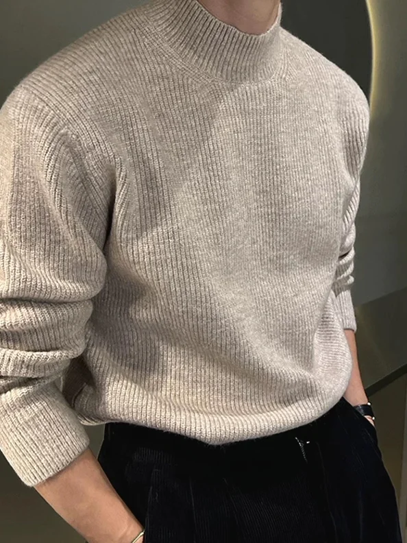 American Sle Slim Fit Long Sve Knitted Sweater f High Collar Wool Breathable Thin Core Yarn Men's T-irt Casual Wear
American Sle Slim Fit Long Sve Knitted Sweater f High Collar Wool Breathable Thin Core Yarn Men's T-irt Casual Wear
