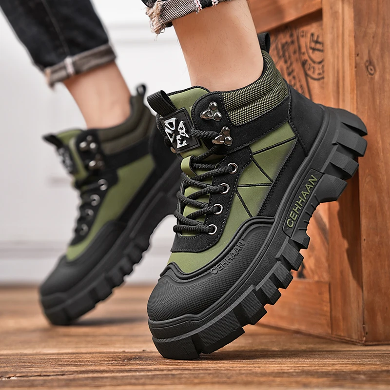 Casual Commuter Men Short Ankle Boots Solid Matte Leather Minimalist Design Anti Slip Flat Sole Street Walking Male Footwear
Casual Commuter Men Short Ankle Boots Solid Matte Leather Minimalist Design Anti Slip Flat Sole Street Walking Male Footwear