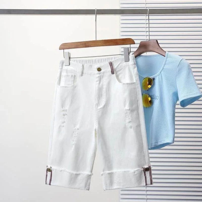Denim Straight Pants Loose 2026 Summer Sale Five-point Pants Hole Design American Style Jeans Vintage Women Baggy Y2k Clothes
Denim Straight Pants Loose 2026 Summer Sale Five-point Pants Hole Design American Style Jeans Vintage Women Baggy Y2k Clothes