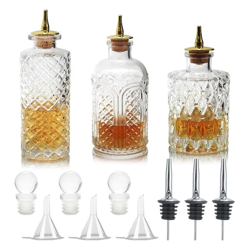 ABYN-Bitters Bottle For Bartenders-Home Bar-Glass Dasher Bottles With Dash Top, Ideal For Cocktail Preparation
ABYN-Bitters Bottle For Bartenders-Home Bar-Glass Dasher Bottles With Dash Top, Ideal For Cocktail Preparation